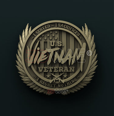 VIETNAM VETERAN 3D STL 3DWave